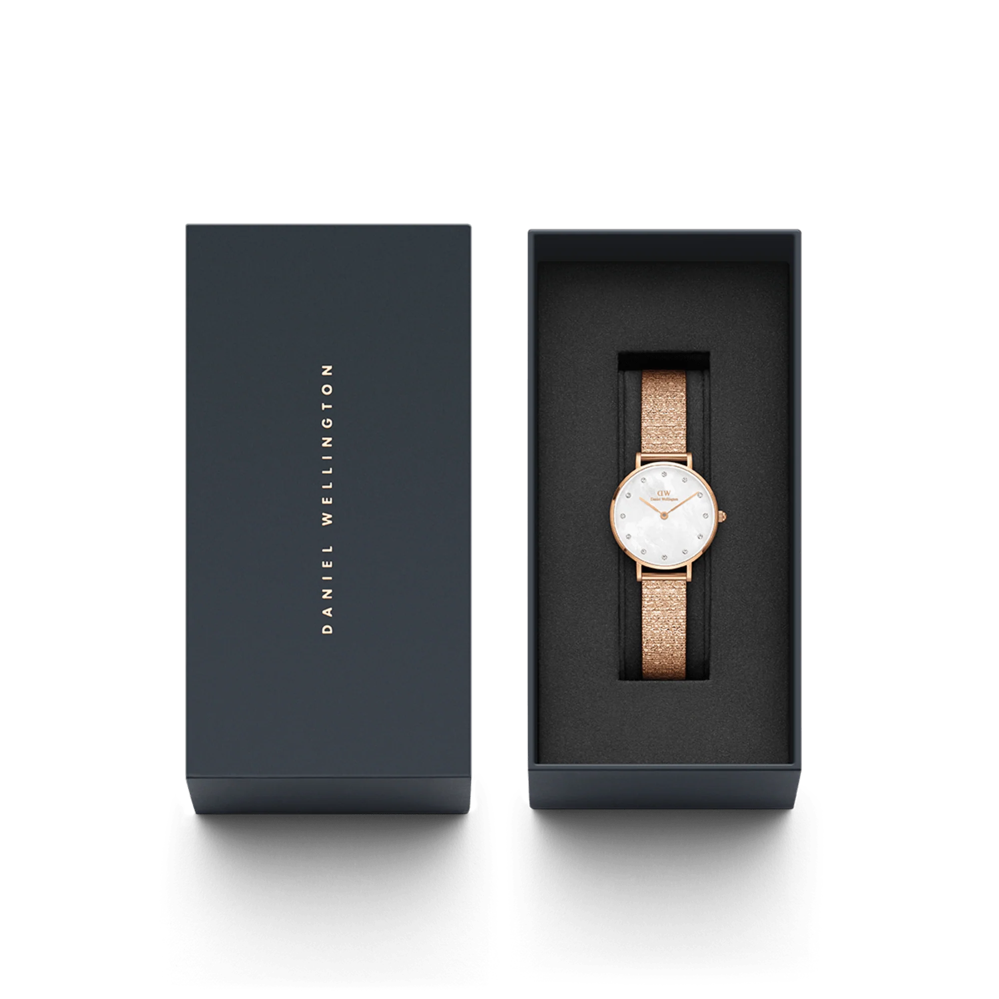 Petite Lumine Pressed Piano White MoP Rose Gold - Image 4