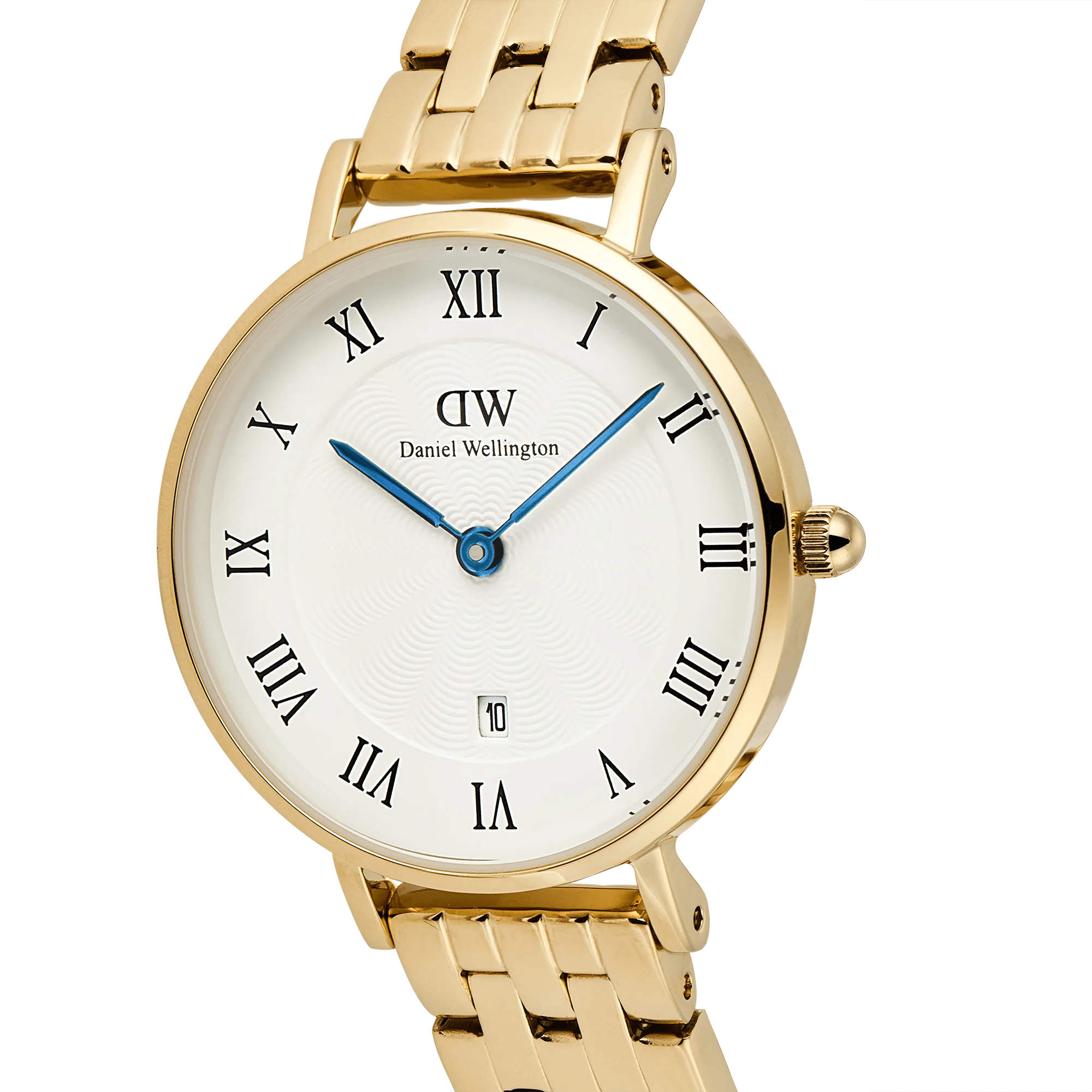 Petite Roman Numerals Date 5-link Gold - Image 4