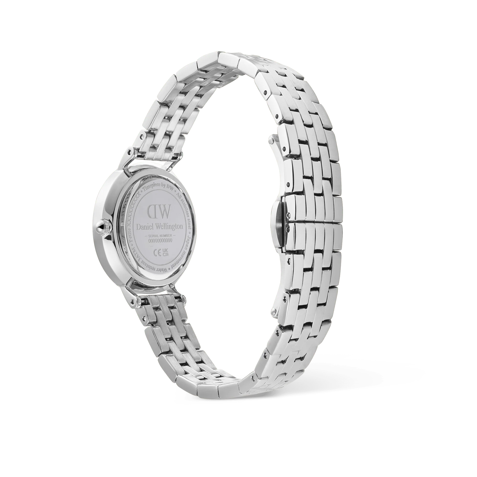Petite Roman Numerals Date 5-link  Silver - Image 5