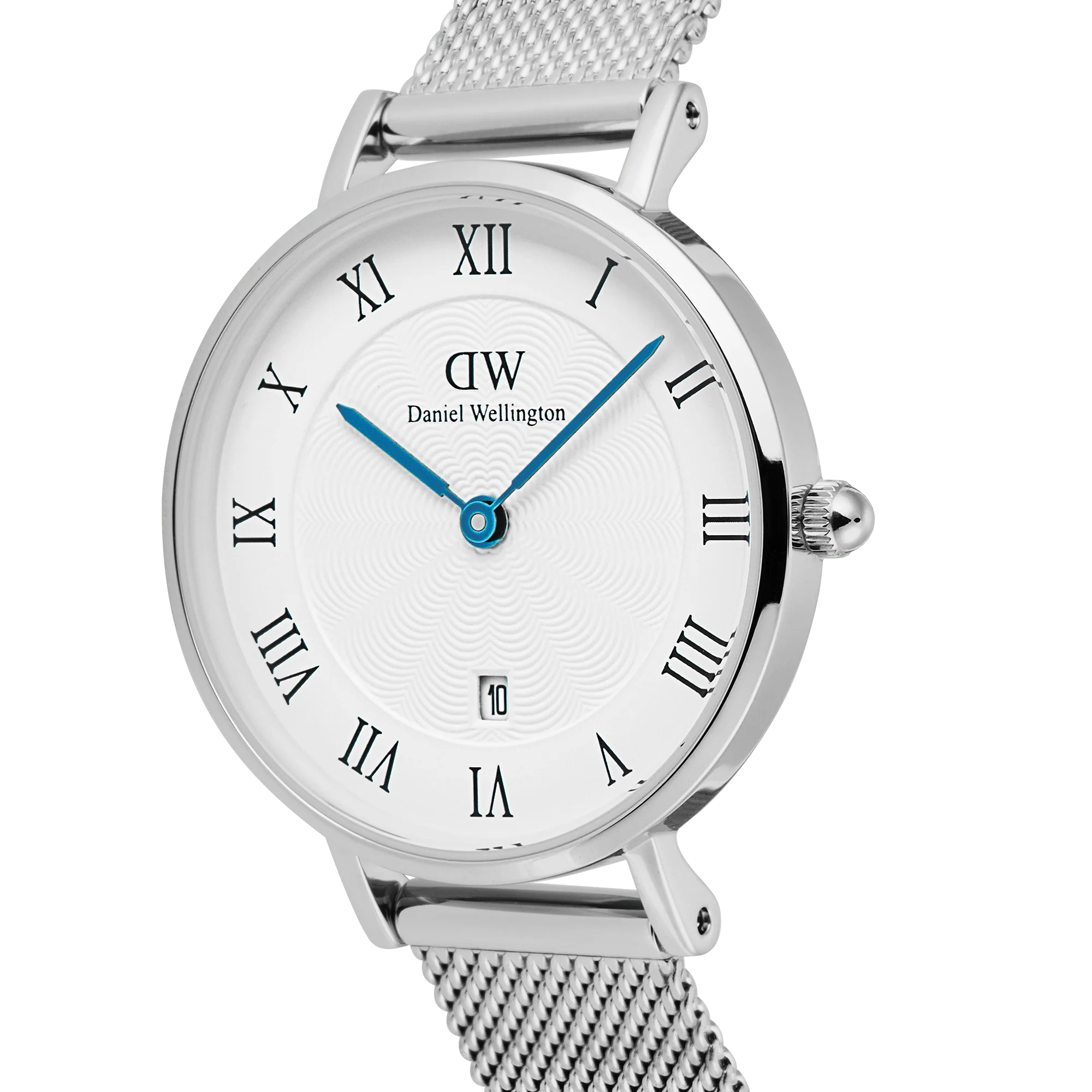 Petite Roman Numerals Date Silver - Image 4