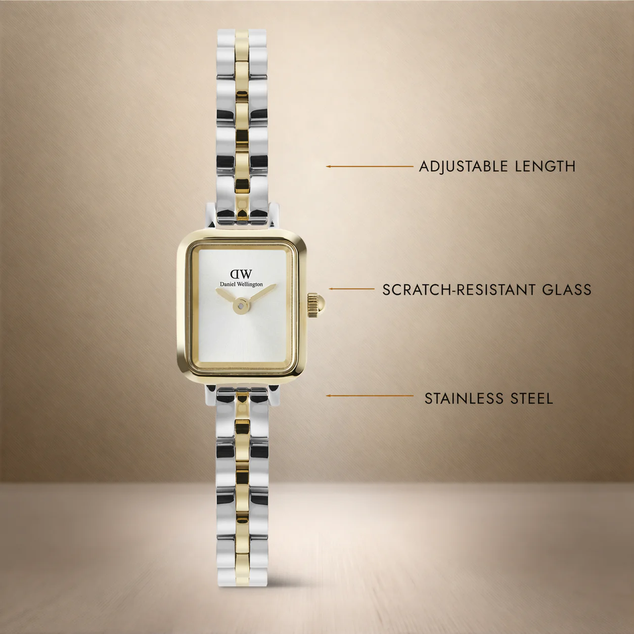 Quadro Mini Arch 3-Link Two Tone Gold - Image 3