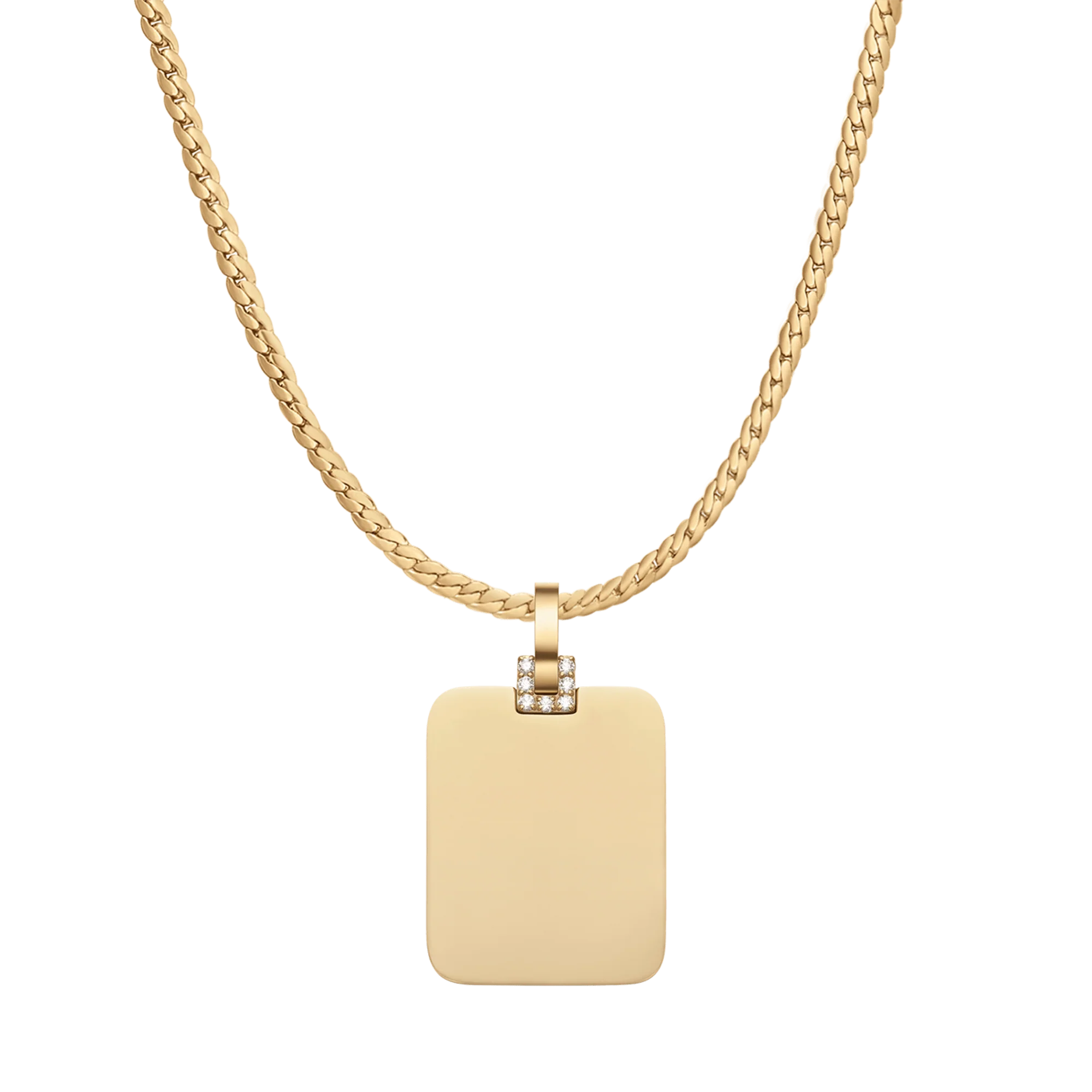 Rectangular Detail Crystal Pendant G - Image 2
