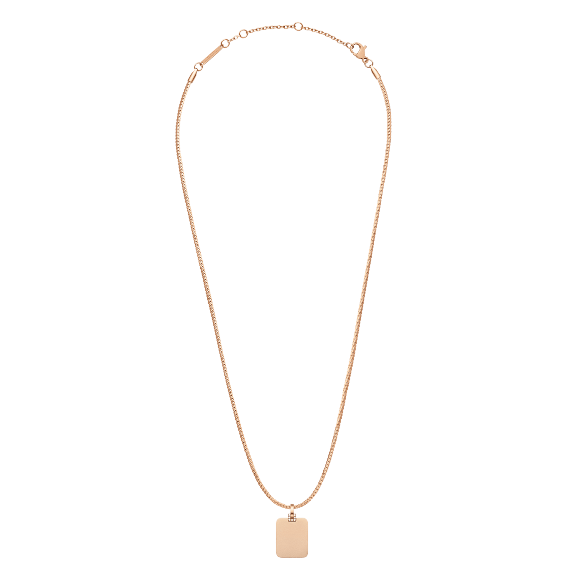 Rectangular Detail Crystal Pendant RG - Image 3