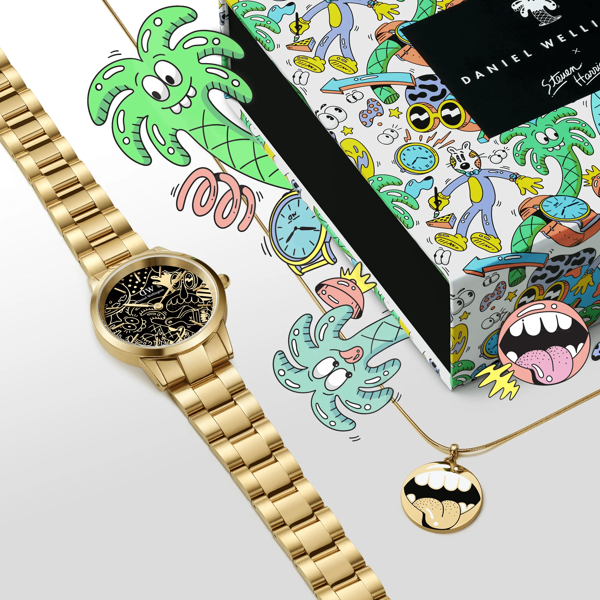 Steven Harrington x DW SET: Iconic Link Dual Tone & Shout Charm - Image 2