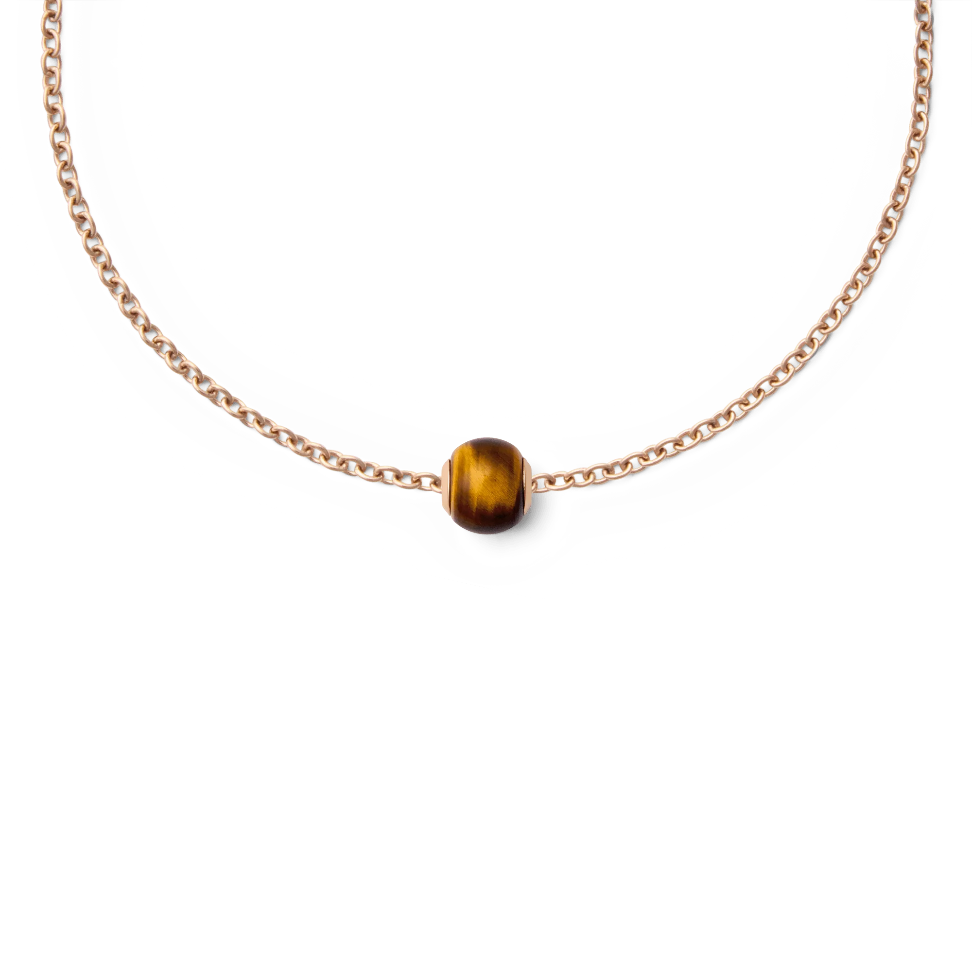 Tiger eye Orb  Rose Gold charm - Image 3